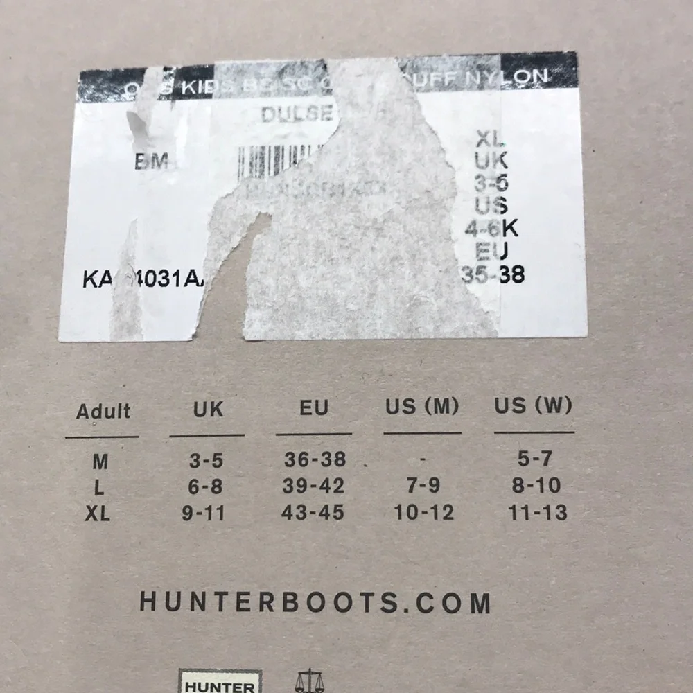 Hunter NEW Kids Boot Socks crab